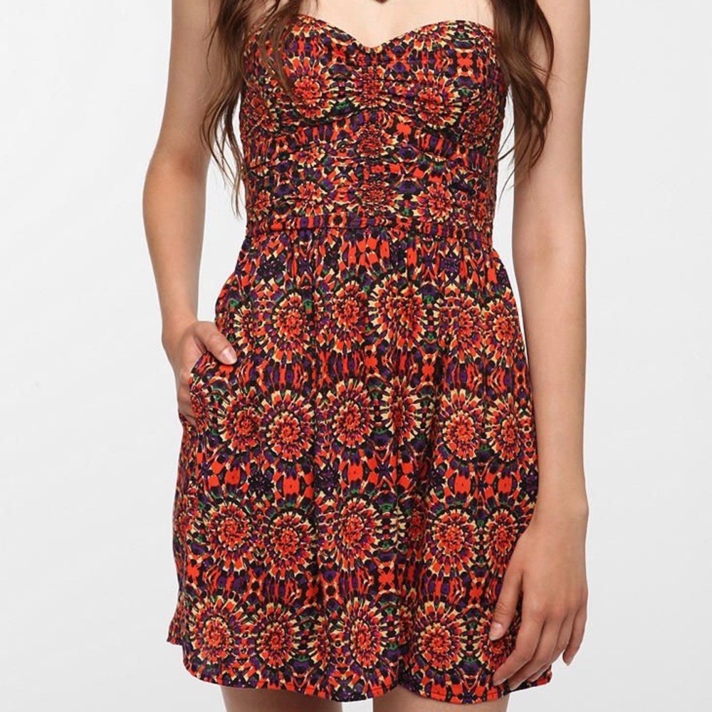 Urban Outfitters Band of Gypsies Strapless Dress